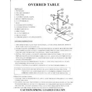 Over Bed Table: Industrial & Scientific