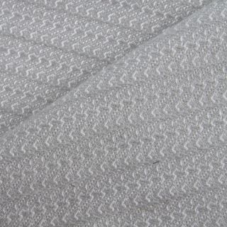 Westport Linens Inc Cotton / Linen Textured Blanket Grey Size Full : Queen