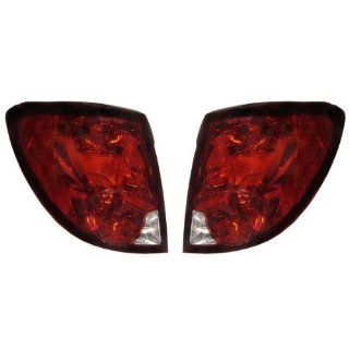 2003 2007 Saturn Ion 2 Door Coupe Tail Lamp Brake Light Taillight Taillamp Pair Set Right Passenger AND Left Driver Side (2003 032004 04 2005 05 2006 06 2007 07) Automotive