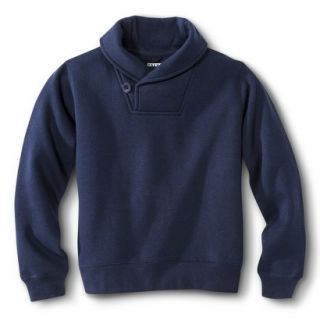 French Toast Boys School Uniform Shawl Collar Pullover Sweater   Navy 20
