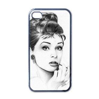 Audrey Hepburn Apple iPhone 4 or 4s Case / Cover Verizon or At&T Phone Great Gift Idea: Cell Phones & Accessories