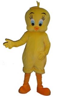ProCostume Little Yellow Chicken Adult Size Cartoon Mascot Costume Suit: Clothing