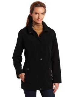 Nautica Women's Faux Snaux Anorak Zip Out Plaid Liner Jacket, Black, Large