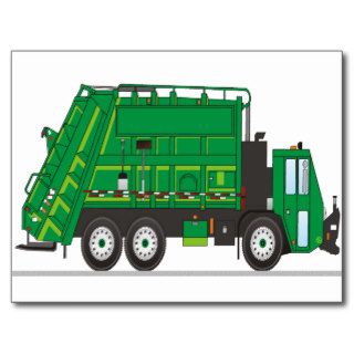 Garbage Truck Post Cards