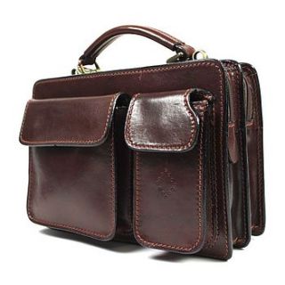 italian leather beckenham unisex briefcase by cocoonu
