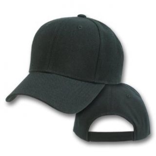 Black Baseball Cap   DIY Logo Cap   Inexpensive Promotional Item at  Mens Clothing store:
