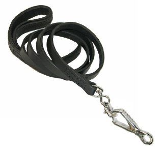 Dean & Tyler Soft Touch Black Padding Dog Leash with Black Herm Sprenger Snap Hook, 2 Feet by 3/4 Inch : Pet Leashes : Pet Supplies
