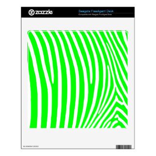 Lime Zebra Stripes FreeAgent Desk Skins