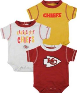 Kansas City Chiefs Infant 3 Piece Creeper Set : Infant And Toddler Sports Fan Apparel : Clothing