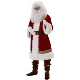 Super Deluxe Old Time Santa Suit Costume   Large: Clothing