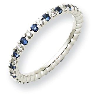 14k White Gold Dia / Sapphire ring Jewelry