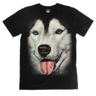 Husky Dog T Shirt: Clothing