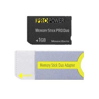 Pro Power 1GB Storage Memory Stick PRO DUO for Sony PSP and Sony Digital Camera / Camcorder Cybershot DSC T1 T5 T7 T11 T33 H2 H5 T30 W100 W30 W50 W70 Handycam DCR HC36 HDR HD3 and all other that use MSPD card Computers & Accessories
