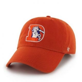 NFL Denver Broncos '47 Brand Clean Up Adjustable Hat (1993 Logo), Orange, One Size  Baseball Caps  Sports & Outdoors