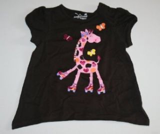 Jumping Beans Baby Girl's Roller Skating Giraffe Shirt (24 Months) Infant And Toddler T Shirts Clothing