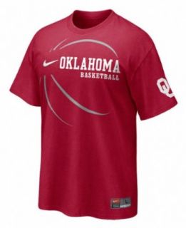 Oklahoma Sooners Nike Crimson Official 2010 2011 Basketball Practice T Shirt Clothing