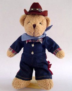 Handmade Cowboy Teddy Bears Gifts ##High 20 Inch (No Doll Stand) CB10: Toys & Games