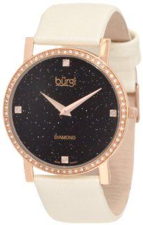 Burgi Women's BUR061RGW Swiss Quartz Diamond Strap Watch: Burgi: Watches