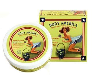 BODY AMERICA Vermont Va Va Voom Green Apple, Maple, & Blueberry Body Butter 6.9oz/196g : Beauty