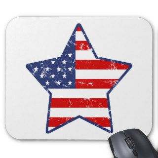 Patriotic Star Mouse Pads