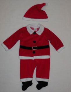 Nursery Rhyme Infant Boy's Santa Clothing Set (3 6 Months/Red/White): Clothing