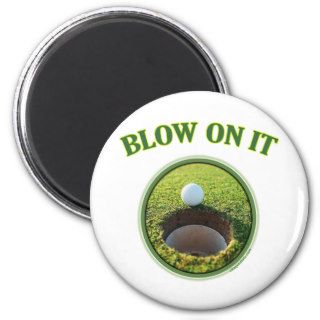Blow On It Golf Refrigerator Magnets