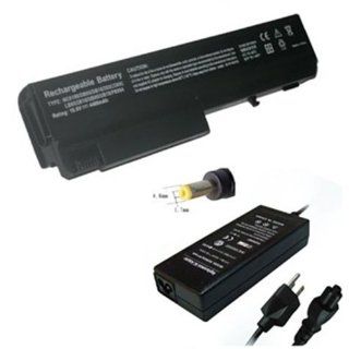 GSI High End Laptop Notebook Computer Battery And Charger Package Set   Includes 6 Cells 10.8v 4400mAh Battery, And 65W Watts AC Adapter Power Supply Charger Cord Plug   For Compaq NC6100, NC6105, NC6110, NC6115,NC6120, NC6200, NC6220, NC6230, NX6100, X610