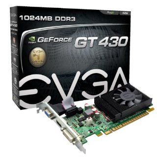 EVGA GeForce GT 430 1024 MB DDR3 PCI Express VGA/DVI/HDMI Graphics Card, 01G P3 1335 KR: Computers & Accessories
