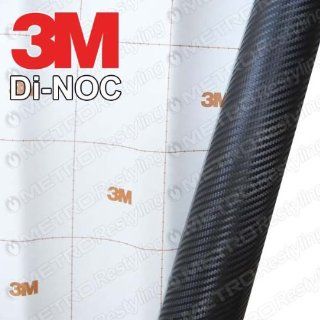 Black 3M DI NOC Carbon Fiber DINOC Flex Wrap CA 421 24"x12": Automotive