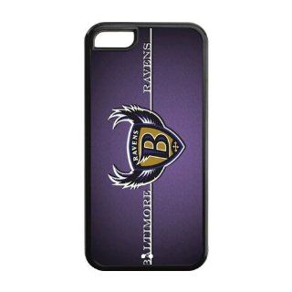 Custom NFL Baltimore Ravens Inspired Design TPU Case Back Cover For Iphone 5c iphone5c NY434: Cell Phones & Accessories