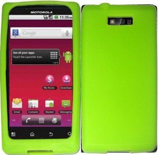 Motorola Triumph WX435 Silicone Skin Cover Neon Green: Cell Phones & Accessories