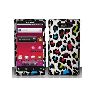 Motorola Triumph WX435 (Virgin Mobile) Colorful Leopard Design Hard Case Snap On Protector Cover + Car Charger + Free Neck Strap + Free Magic Soil Crystal Gift: Cell Phones & Accessories