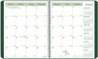 Brownline 2010 EcoLogix Monthly Planner 14 Months (Dec Jan) Twin Wire, Green, 11 x 8.5 Inches (CB435W.GRN) : Appointment Books And Planners : Office Products
