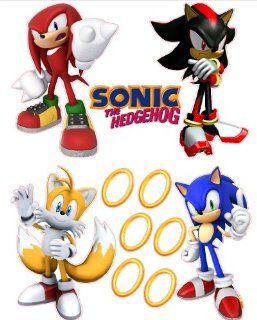 Sonic the Hedgehog Tails, Knuckles, and Shadow Removable Wall Stickers Set   Other Products  