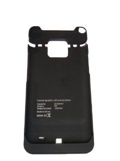 Samsung Galaxy S2 Charger Body External additional battery with 2200mAh! Black 5021 EKNA Shop: Cell Phones & Accessories