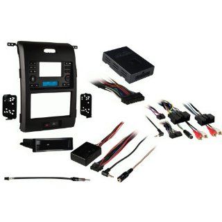 Metra 99 5830B Single/Double DIN Stereo Dash Kit for 2013 up Ford F 150 with Amplified Interface, Antenna Adapter & Steering Wheel Control Interface : Vehicle Audio Video Antennas : Car Electronics