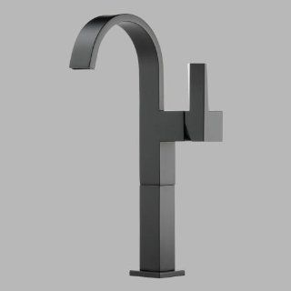 Brizo 65480LF BL Siderna Single Hole Bathroom Faucet, Matte Black   Vessel Sinks  