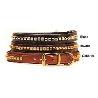 Tory Leather Clincher Dog Collar 26 inch Oakbark  Pet Collars 