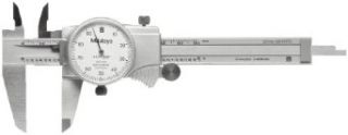 Mitutoyo 505 675 56 Dial Caliper, Stainless Steel, Black Face, 0 6" Range, +/ 0.001" Accuracy, 0.001" Resolution