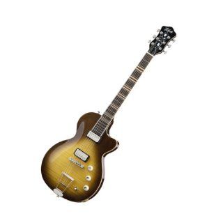 Hofner CT Club Solid Guitar Honey Burst   Hofner HCT CS10 HB: Musical Instruments