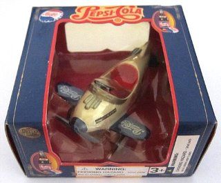 Pepsi Cola Die Cast Pedal Plane (Blue): Toys & Games