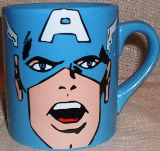 Marvel Comics CAPTAIN AMERICA 14 oz Ceramic Coffee MUG : Everything Else