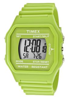 Timex 2N245  Watches,Multi Function Grey Digital Dial Green Ers Rubber, Casual Timex Quartz Watches
