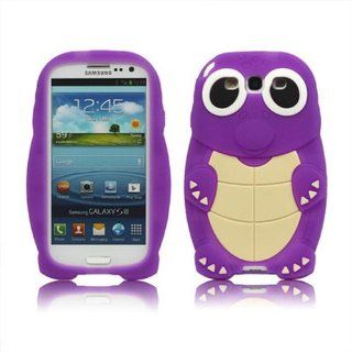 Minidandan New Purple 3d Sea Turtle Blue Silicone Case Cover for Samsung Galaxy S3/iii I9300 Cell Phones & Accessories