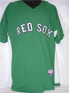 Jacoby Ellsbury #46 Boston Red Sox St. Pattys Patrick's Day Authentic Kelly Green Batting Practice Jersey : Athletic Jerseys : Clothing