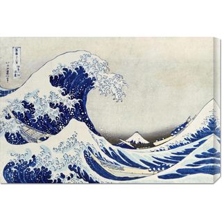 Hokusai 'The Great Wave of Kanagawa' Stretched Canvas Canvas