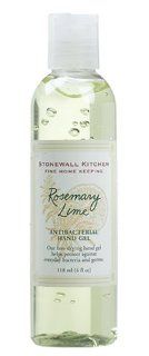 Stonewall Kitchen Rosemary Lime Antibacterial Hand Gel, 4 Fluid Ounces : Hand Soaps : Beauty