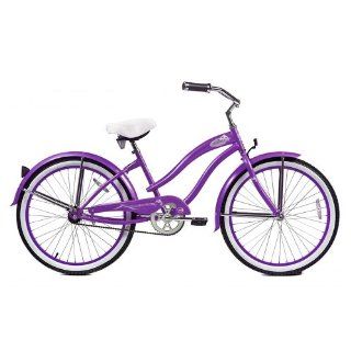 Micargi Rover Beach Cruiser Bike, Purple, 24 Inch : Cruiser Bicycles : Sports & Outdoors
