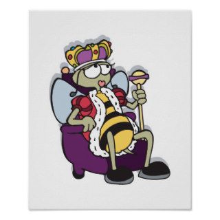 queen bee cartoon poster