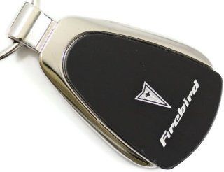Pontiac Firebird Black Teardrop Key Fob Authentic Logo Key Chain Key Ring Keychain Lanyard: Automotive